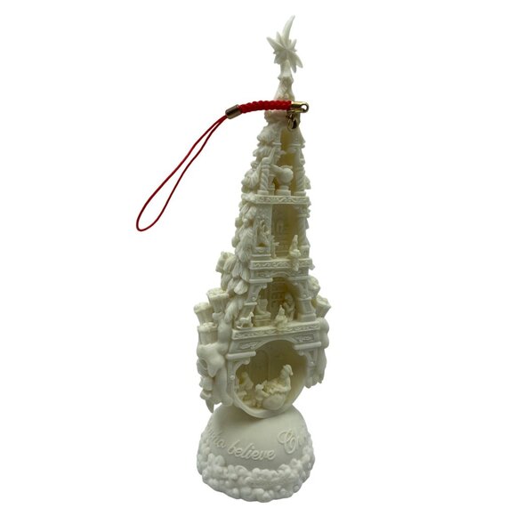 Mark Klaus 3-D Hand Sculpted Illuminated Christmas Wishing Tree Ornament 2007 - Picture 12 of 15